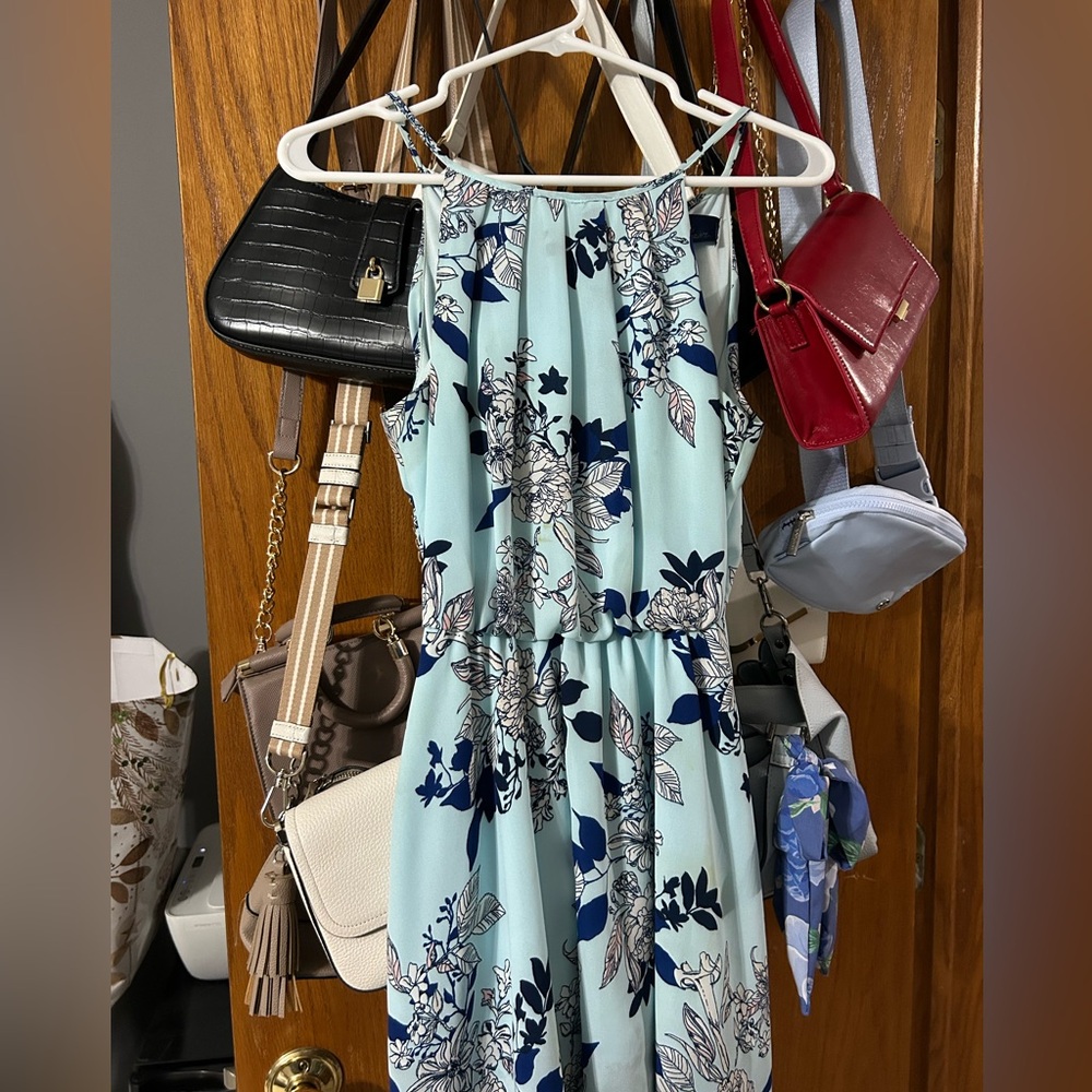 Blue Floral Dress